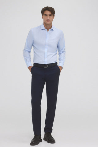 Camisa Slim Fit de Algodón