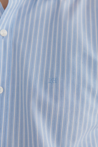 Camisa Slim Fit con Estampado de Rayas