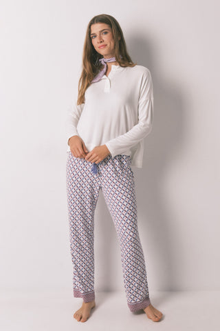 Camiseta Manga Larga con Detalle Botones