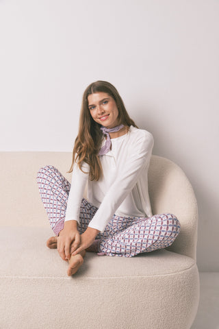 Camiseta Manga Larga con Detalle Botones