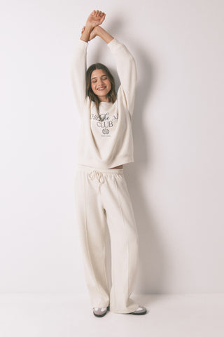 Sudadera Cuello Redondo con Gráfico