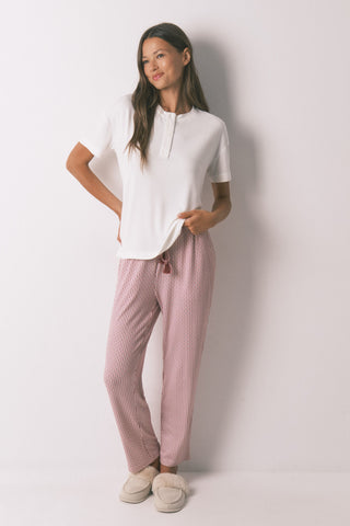 Camiseta Manga Corta con Detalle Botones