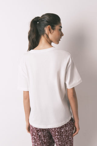 Short Sleeve T-Shirt with Bird Print