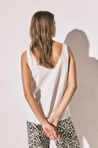 Mmp Trimmed Tee Whit.