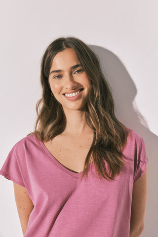 Mms Drapped Tee Pink.