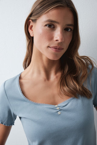 Mmb Detail Tee Bl.