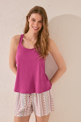 Camiseta de Tirantes con Espalda Cruzada