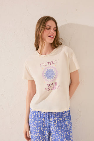 Camiseta Manga Corta con Gráfico