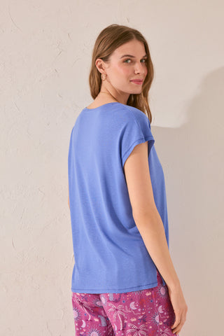 Camiseta Cuello V Manga Corta
