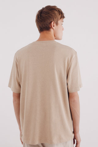 Camiseta Cuello Redondo de Algodón