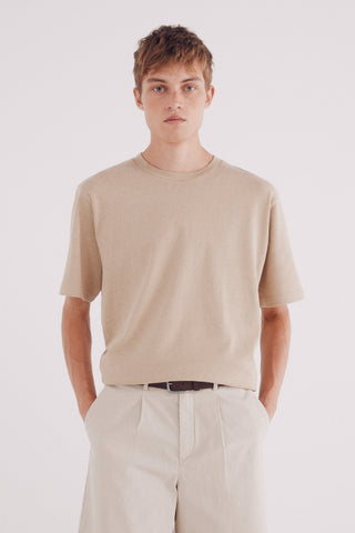 Camiseta Cuello Redondo de Algodón