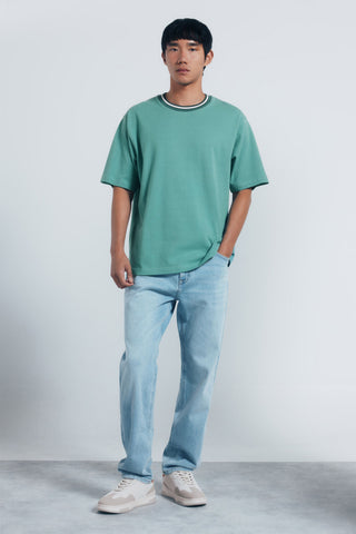 Camiseta Manga Corta con Detalle Cuello