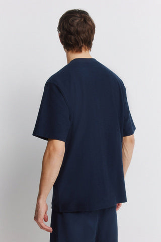 Camiseta Oversize Cuello Redondo con Textura