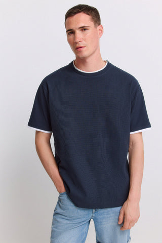 Camiseta Mc Mini Waffle Doble.