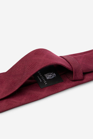 Corbata Fina de Seda Natural