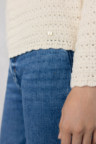 Sudadera Calada con Manga Acampanada