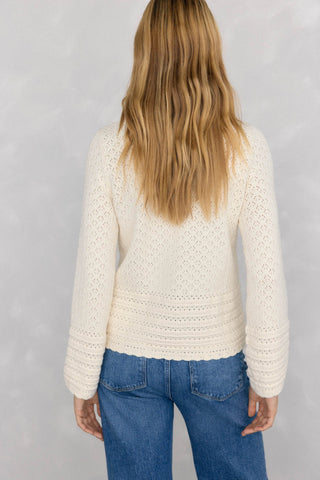 Sudadera Calada con Manga Acampanada