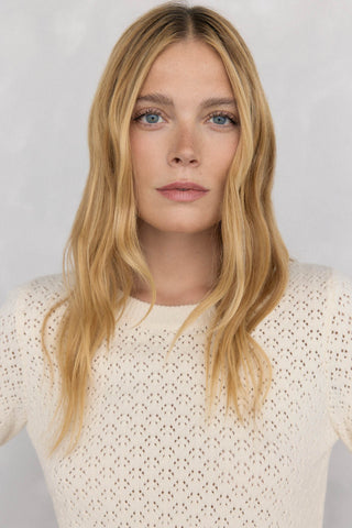 Sudadera Calada con Manga Acampanada