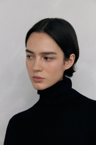 Sudadera Acanalada Cuello Alto