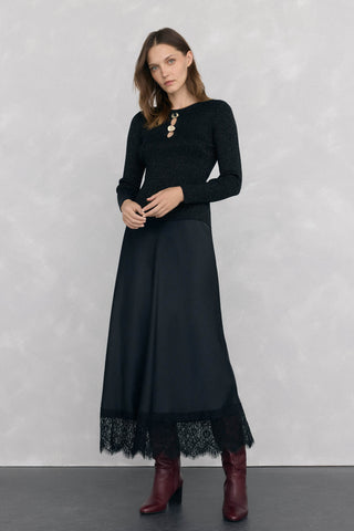 Sudadera con Aberturas Tejido Brillante