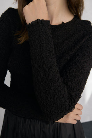 Camiseta Manga Corta Efecto Arrugado