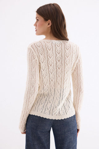 E Chaqueta Ml Crochet Romántica.
