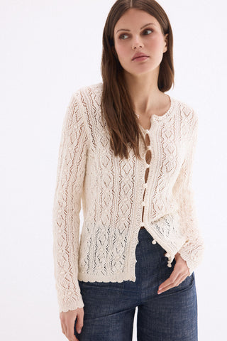 E Chaqueta Ml Crochet Romántica.