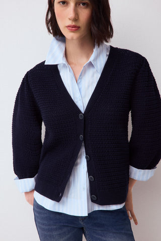 E Chaqueta Desagujado.