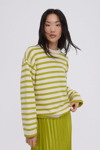 Sudadera de Rayas con Botones