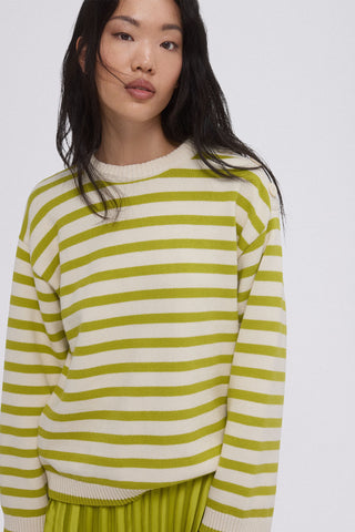 Sudadera de Rayas con Botones