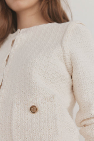 Chaqueta de Punto con Bolsillos