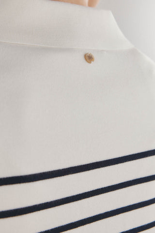 Chaqueta con Bolsillos y Estampado de Rayas