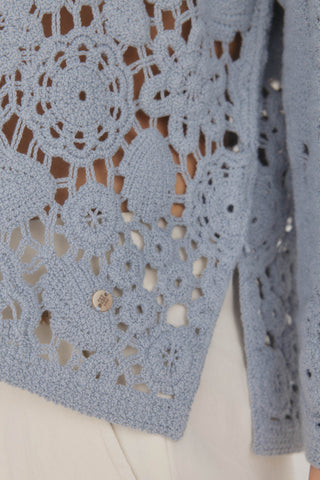 Sudadera Manga Larga con Crochet