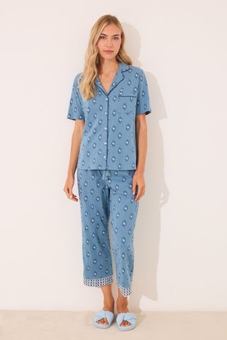Set de Pijama 2 Piezas con Estampado Paisley