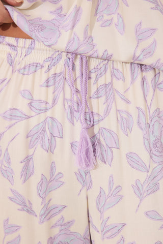 Set de Pijama 2 Piezas con Estampado Floral