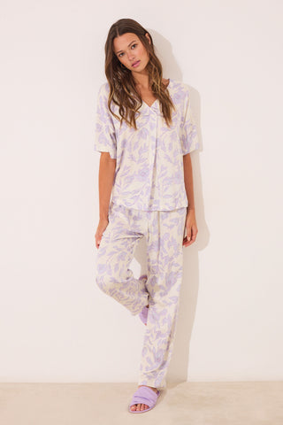 Set de Pijama 2 Piezas con Estampado Floral