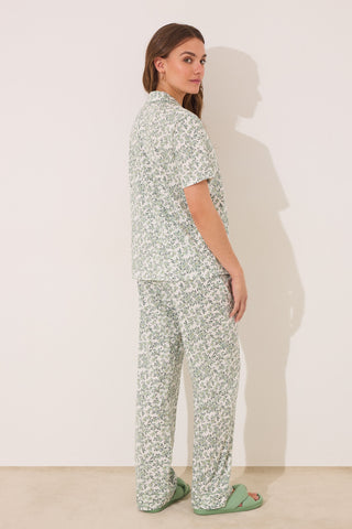 Set de Pijama 2 Piezas Estampado Floral