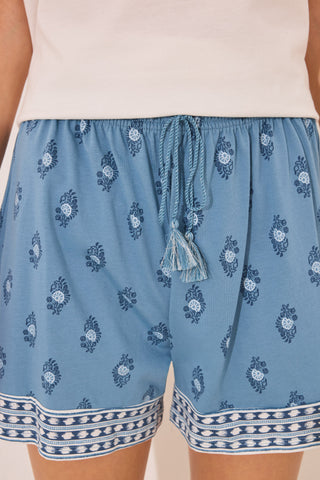 Set de Pijama 2 Piezas con Estampado de Algodón