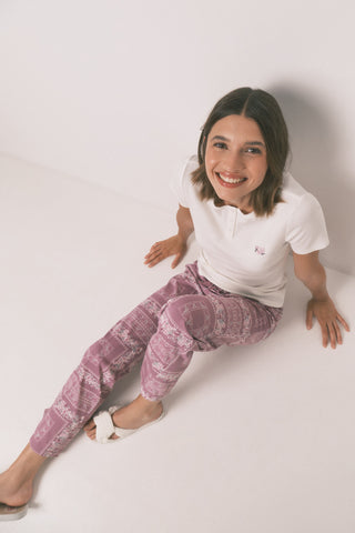 Set de Pijama Largo Flores