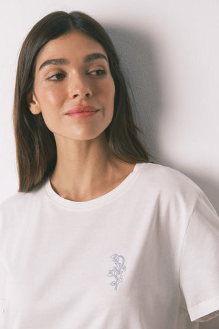 Set de Pijama 2 Piezas con Estampado Floral