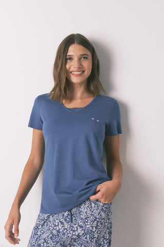 Set de Pijama 2 Piezas con Estampado Floral