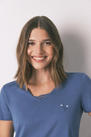 Set de Pijama 2 Piezas con Estampado Floral