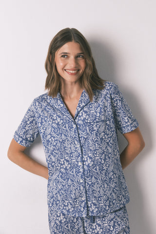 Set de Pijama 2 Piezas con Estampado Floral