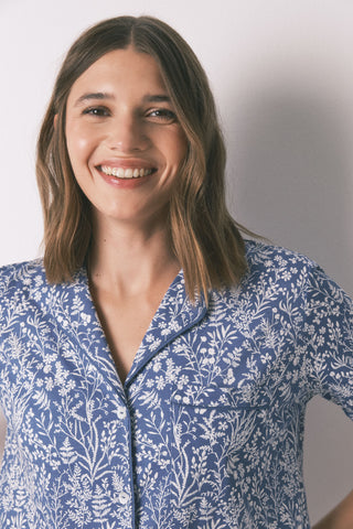 Set de Pijama 2 Piezas con Estampado Floral