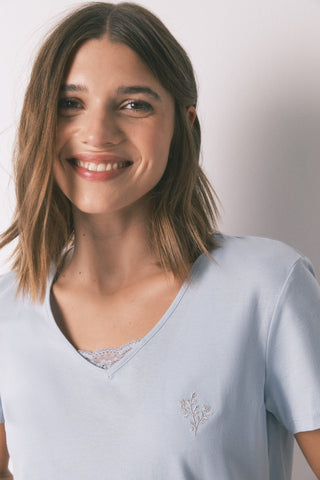 Set de Pijama 2 Piezas con Estampado Floral