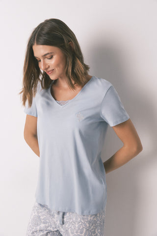 Set de Pijama 2 Piezas con Estampado Floral