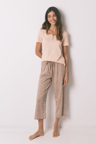 Set de Pijama Capri 2 Piezas con Estampado Floral
