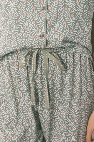 2-Piece Floral Print Pajama Set
