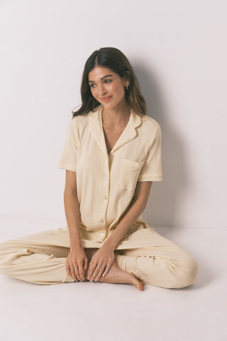 Set de Pijama 2 Piezas con Tejido Canalé