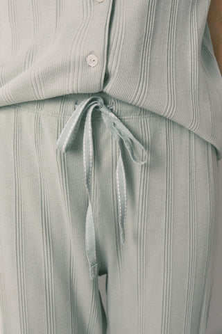2-Piece Ribbed Knit Pajama Set